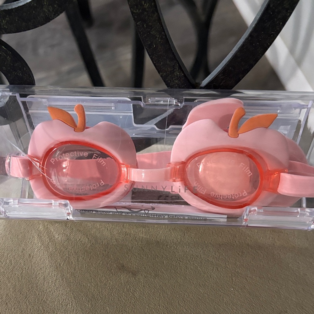 Sunnylife Pink Peach Swim Goggles